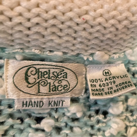 Womens Medium Square Colors Sweater Chelsea Place Hand Knit Granny Core Grandma - Picture 3 of 5